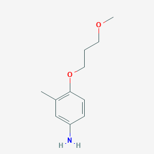 molecular formula C11H17NO2 B7805902 4-(3-Methoxypropoxy)-3-methylaniline 