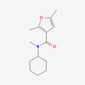molecular formula C14H21NO2 B7805992 N-cyclohexyl-N,2,5-trimethylfuran-3-carboxamide 