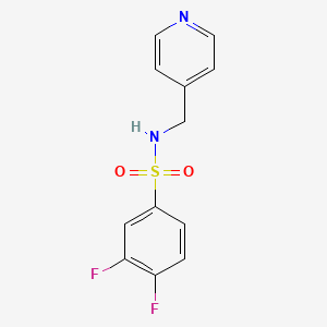 3,4-difluoro-N-(pyridin-4-ylmethyl)benzenesulfonamide