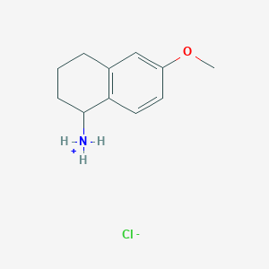 molecular formula C11H16ClNO B7806063 1-Naphthylamine, 1,2,3,4-tetrahydro-6-methoxy-, hydrochloride 