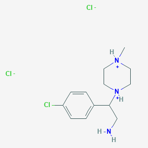 2-(4-Chlorophenyl)-2-(4-methylpiperazine-1,4-diium-1-yl)ethanamine;dichloride