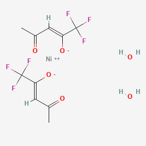molecular formula C10H12F6NiO6 B7806076 Nickel trifluoroacetylacetonate dihydrate 