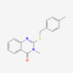 3-Methyl-2-{[(4-methylphenyl)methyl]sulfanyl}-3,4-dihydroquinazolin-4-one