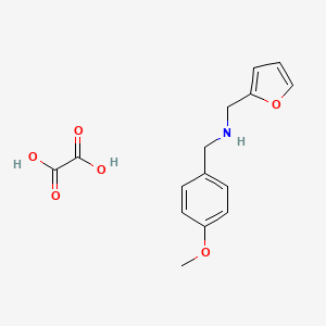 [(Furan-2-yl)methyl][(4-methoxyphenyl)methyl]amine; oxalic acid