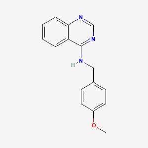 molecular formula C16H15N3O B7806252 N-[(4-methoxyphenyl)methyl]quinazolin-4-amine CAS No. 70137-95-0