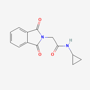molecular formula C13H12N2O3 B7806281 N-cyclopropyl-2-(1,3-dioxo-2,3-dihydro-1H-isoindol-2-yl)acetamide 