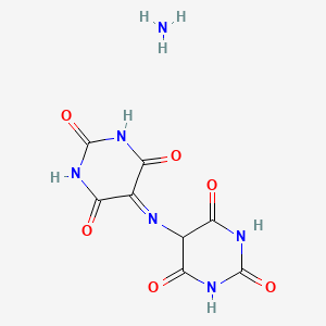 molecular formula C8H8N6O6 B7806349 2,4,6(1H,3H,5H)-Pyrimidinetrione, 5-[(hexahydro-2,4,6-trioxo-5-pyrimidinyl)imino]-, ammonium salt (1:1) 
