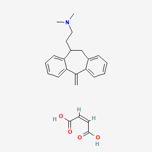 molecular formula C24H27NO4 B7806360 Dihydro-N,N-dimethyl-methylene-5H-dibenz O-(A,D)cycloheptene-ethylnh2 maleate,97% 