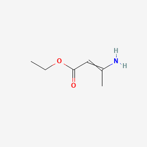 molecular formula C6H11NO2 B7806438 2-丁烯酸，3-氨基-，乙酯 