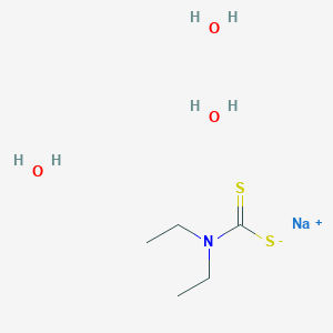 molecular formula C5H16NNaO3S2 B7806476 sodium;N,N-diethylcarbamodithioate;trihydrate 