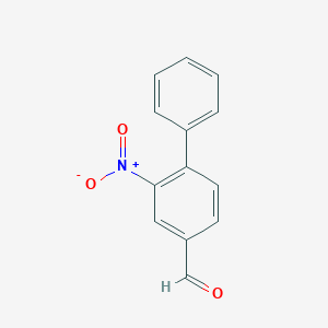 molecular formula C13H9NO3 B7806566 2-Nitrobiphenyl-4-carbaldehyde 