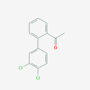 molecular formula C14H10Cl2O B7806583 1-[2-(3,4-Dichlorophenyl)phenyl]ethan-1-one 