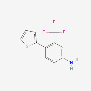 molecular formula C11H8F3NS B7806584 4-(Thiophen-2-YL)-3-(trifluoromethyl)aniline 