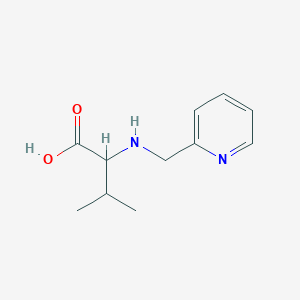 molecular formula C11H16N2O2 B7806599 3-Methyl-2-[(pyridin-2-ylmethyl)amino]butanoic acid 