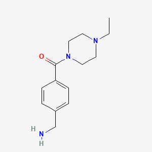 molecular formula C14H21N3O B7806612 4-(4-Ethylpiperazinocarbonyl)benzylamine 