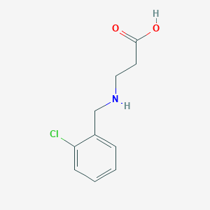 molecular formula C10H12ClNO2 B7806619 3-[(2-Chlorobenzyl)amino]propanoic acid 