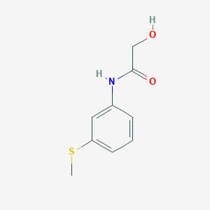 molecular formula C9H11NO2S B7806655 2-Hydroxy-N-[3-(methylthio)phenyl]acetamide 