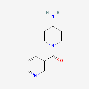 molecular formula C11H15N3O B7806668 1-(Pyridin-3-ylcarbonyl)piperidin-4-amine 