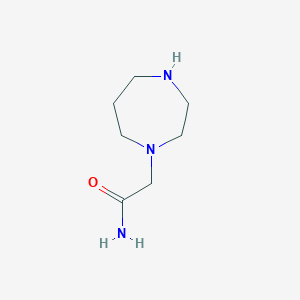 molecular formula C7H15N3O B7806674 2-(1,4-Diazepan-1-yl)acetamide 