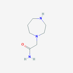 molecular formula C7H15N3O B7806674 2-(1,4-二氮杂环戊烷-1-基)乙酰胺 