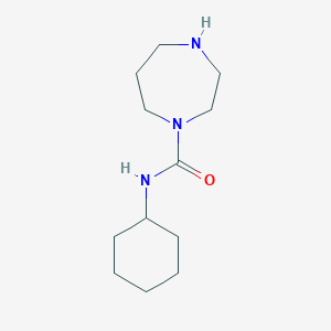 molecular formula C12H23N3O B7806685 N-cyclohexyl-1,4-diazepane-1-carboxamide 
