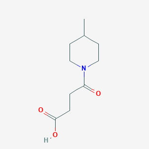 molecular formula C10H17NO3 B7806690 4-(4-Methyl-1-piperidinyl)-4-oxobutanoic acid 