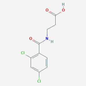 molecular formula C10H9Cl2NO3 B7806702 3-[(2,4-Dichlorophenyl)formamido]propanoic acid 