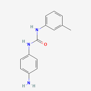 molecular formula C14H15N3O B7806710 1-(4-Aminophenyl)-3-(m-tolyl)urea 