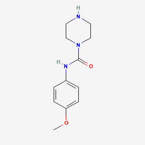 molecular formula C12H17N3O2 B7806748 N-(4-methoxyphenyl)piperazine-1-carboxamide 