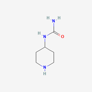 molecular formula C6H13N3O B7806752 4-(Aminocarbonyl)aminopiperidine 