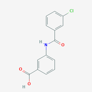 molecular formula C14H10ClNO3 B7806767 3-(3-Chlorobenzamido)benzoic acid 