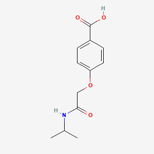 molecular formula C12H15NO4 B7806772 4-(2-(Isopropylamino)-2-oxoethoxy)benzoic acid 