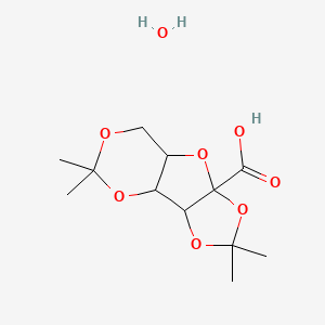 molecular formula C12H20O8 B7806814 2,3:4,6-Di-O-isopropylidene-2-keto-L-gulonic acid 