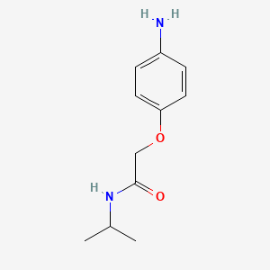 molecular formula C11H16N2O2 B7806847 2-(4-Aminophenoxy)-N-isopropylacetamide CAS No. 182686-83-5