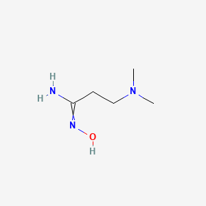 molecular formula C5H13N3O B7806853 3-Diethylamino-n-hydroxy-propionamidine 