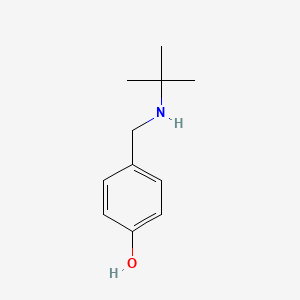 molecular formula C11H17NO B7806860 4-[(Tert-butylamino)methyl]phenol 