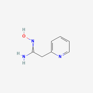 molecular formula C7H9N3O B7806883 N-hydroxy-2-(2-pyridinyl)ethanimidamide 