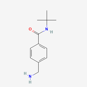 molecular formula C12H18N2O B7806894 N-t-Butyl 4-(aminomethyl)benzamide 