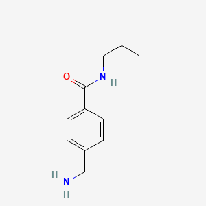 molecular formula C12H18N2O B7806898 N-Isobutyl 4-(aminomethyl)benzamide 