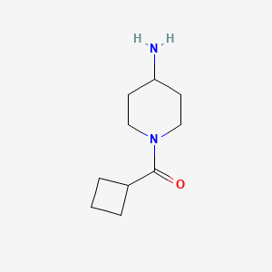 molecular formula C10H18N2O B7806912 1-Cyclobutanecarbonylpiperidin-4-amine CAS No. 926211-25-8