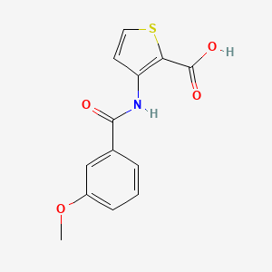 molecular formula C13H11NO4S B7806922 3-[(3-Methoxybenzoyl)amino]thiophene-2-carboxylic acid 