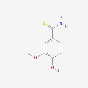 molecular formula C8H9NO2S B7806927 4-Hydroxy-3-methoxythiobenzamide 