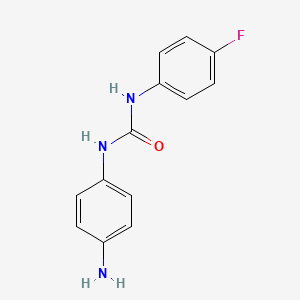 molecular formula C13H12FN3O B7806931 1-(4-氨基苯基)-3-(4-氟苯基)脲 