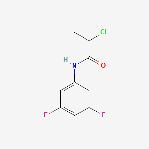 molecular formula C9H8ClF2NO B7806968 2-Chloro-N-(3,5-difluorophenyl)propanamide 