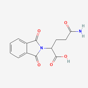 molecular formula C13H12N2O5 B7807064 4-Carbamoyl-2-(1,3-dioxo-2,3-dihydro-1H-isoindol-2-YL)butanoic acid CAS No. 2110-19-2