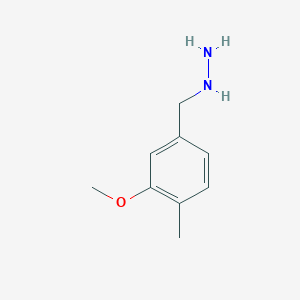 molecular formula C9H14N2O B7807072 [(3-Methoxy-4-methylphenyl)methyl]hydrazine CAS No. 1016706-93-6