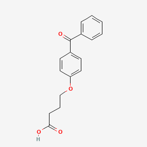 molecular formula C17H16O4 B7807078 4-(4-Benzoylphenoxy)butanoic acid 