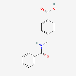 molecular formula C15H13NO3 B7807081 4-[(Phenylformamido)methyl]benzoic acid 