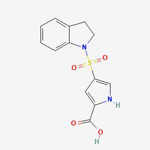 4-(2,3-dihydro-1H-indole-1-sulfonyl)-1H-pyrrole-2-carboxylic acid