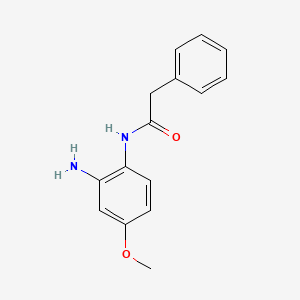 molecular formula C15H16N2O2 B7807156 N-(2-Amino-4-methoxyphenyl)-2-phenylacetamide 